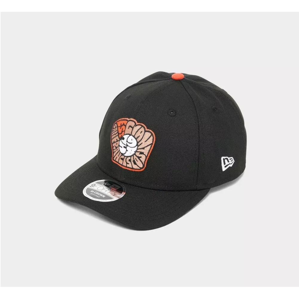 New‎ Era 9FORTY San Francisco Giants Cap Retro Glove M-Crown Hat Black Snapback